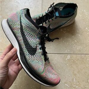 Nike Flyknit Racer Multi-color 2.0 Running Shoes Size 9.5